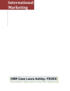 International Marketing [HBR Case Laura Ashley