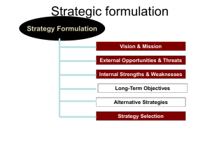 Means for Achieving Strategies