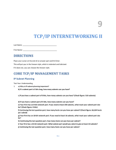 core tcp/ip management tasks