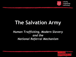 The Salvation Army: Pathway for Handling