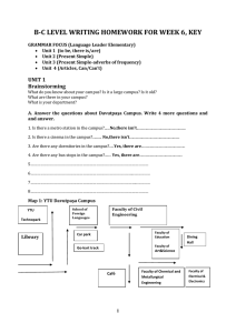 bc level writing homework for week 6, key