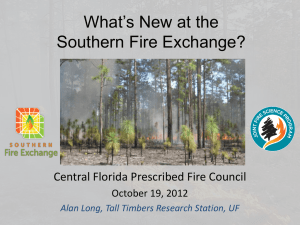What's New at the Southern Fire Exchange?