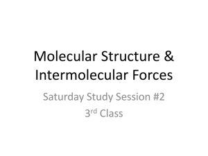 Intermolecular Forces WS