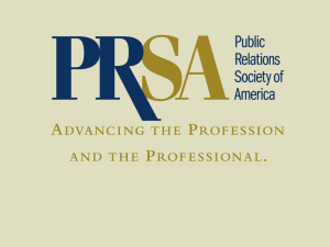 PRSA 2008 - Public Relations Society of America