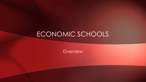Economic Schools of Thought basics