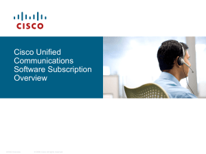 Cisco Unified Communications Operate Services & Unified