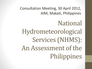 National Hydrometeorological Services (NHMS): An Assessment of