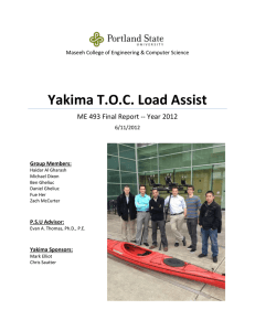 Yakima TOC 2012 - Portland State University