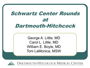 Schwartz Center Rounds at Dartmouth-Hitchcock