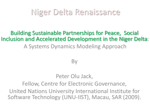 PowerPoint Presentation - Niger Delta Renaissance