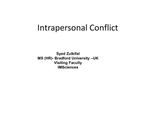 Intrapersonal Conflict
