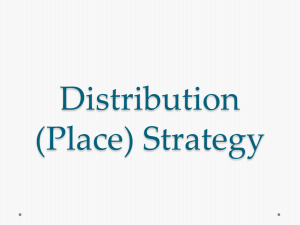 Distribution (Place) Strategy