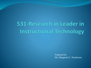 20110115531-Research in Leader in Instructional Technology