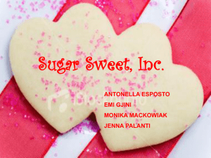 Sugar Sweet, Inc. Presentation