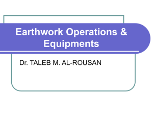 Earthwork Operations & Equipments - Icivil-Hu
