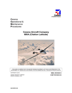FAA O&M Guide - Cessna Support
