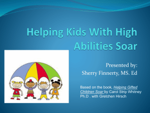 Helping Kids With High Abilities Soar