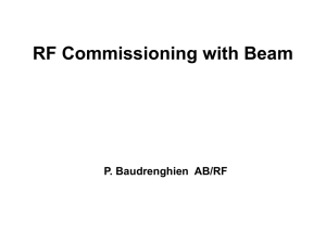 RF Commissioning with Beam - LHC Commissioning Working