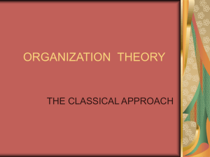 organisation theory