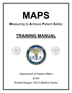 Training Manual v.2015 - Measuring to Achieve Patient Safety