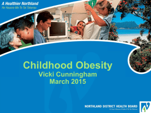 Childhood Obesity Vicki Cunningham March 2015