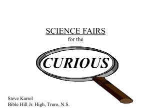 Science Fairs for the Curious