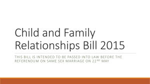 Child and Family Relationships Bill