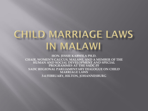 child marriage laws in malawi