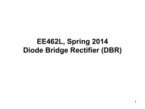 Diode bridge rectifier class notes