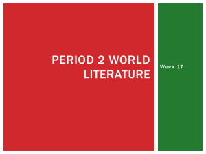 Period 2 World Literature