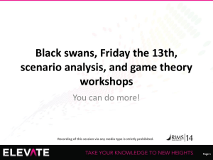 Black swan workshops