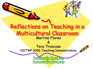 Reflections on Teaching in a Multicultural