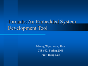 Tornado: An Embedded System Development Tool