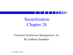 Securitization Chapter 28