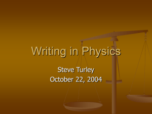 PowerPoint Presentation - Steve Turley