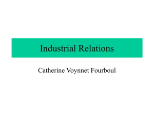 Les relations industrielles