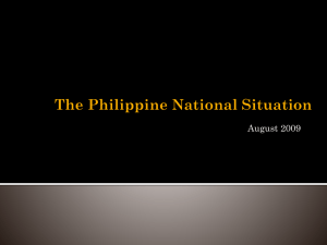 The Philippine National Situation