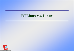 RTLinux vs Linux