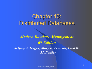 Distributed Databases