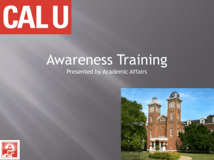 Awareness Training Presentation