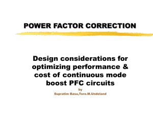 POWER FACTOR CORRECTION