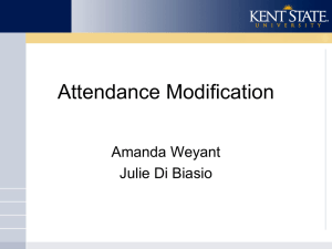 Attendance Modification 2015