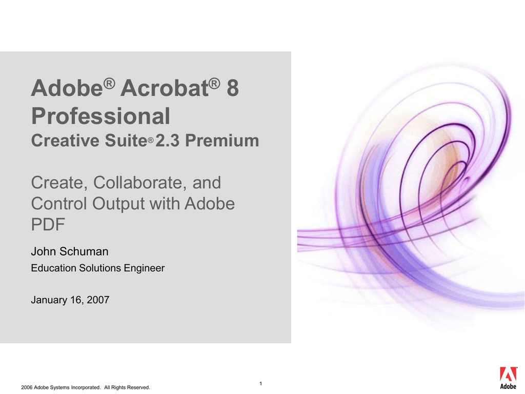 adobe acrobat 8 pro update download