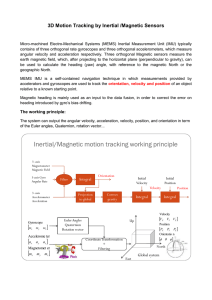 3D Motion Tracking by Inertial /Magnetic Sensors