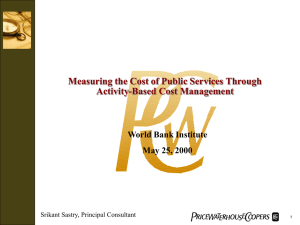 Measuring the Cost of Public Services [809K Powerpoint]