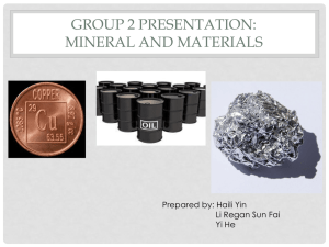 Minerals and Materials (FCX, BHP, Rio Tinto)