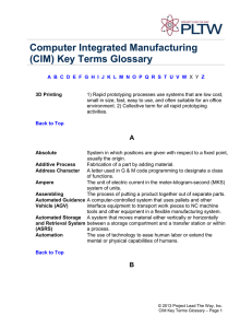 CIM Glossary