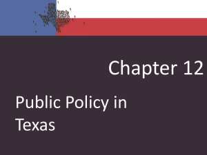 Education Policy in Texas