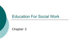 Education For Social Work