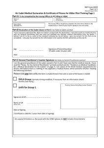 Medical Consent and Declaration Form F6424